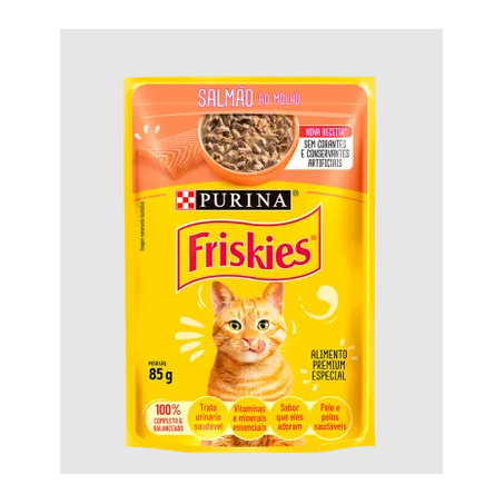 Ração Friskies Salmão ao Molho Sachê 85g