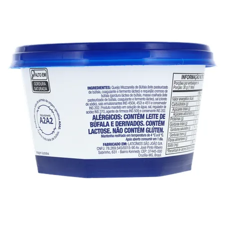 Queijo Burrata de Búfala Búfalo Dourado Pote 270gr 360-10