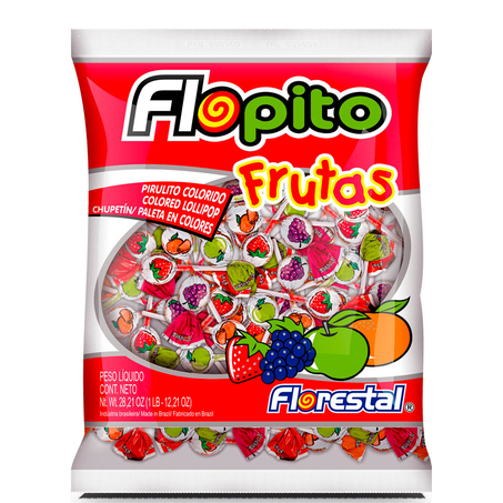 PIRULITO FLORESTAL 136GR FLOPITO FRUTAS