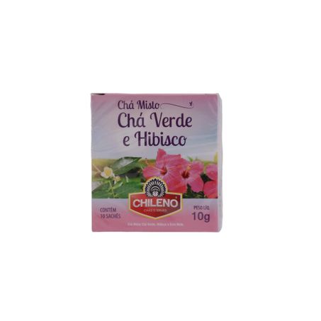 Chá Misto Chileno Chá Verde e Hibisco Caixa com 10un - 10gr 360-1