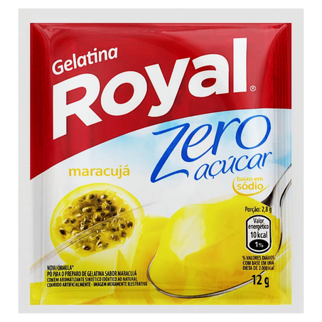 Gelatina Royal 12g - Zero Açúcar - Maracujá