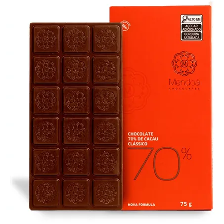 CHOCOLATE 60% CACAU CLASSICO 75G - MENDOA