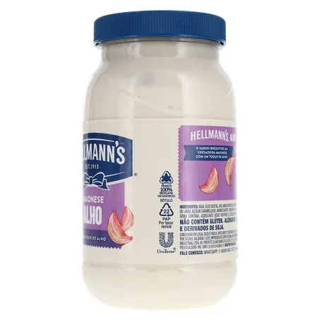 MAIONESE HELLMANNS SABORES AIOLI 500G 360-6