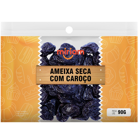 Ameixa preta miriam 90g com caroço