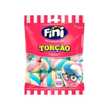 Marshmallow Fini Recheadinho Torção 80g
