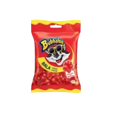 Bala bubbaloo gelatina morango 75g