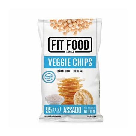 CHIPS FIT FOOD VEGGIE GRAO DE BICO SALGADO 40G