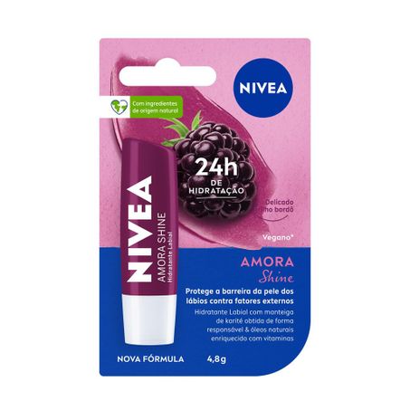 Protetor Labial Nivea Shine Amora Embalagem 4.8G
