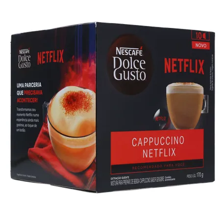 Cápsula Nescafé Dolce Gusto Cappuccino Netflix 10un 170g 
  360-32