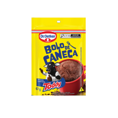 Mistura para bolo de caneca dr.oetker toddy 67g