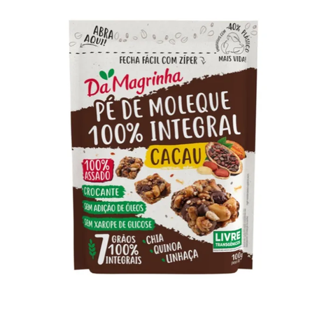 Pé de moleque cacau 7 grãos da magrinha 100g