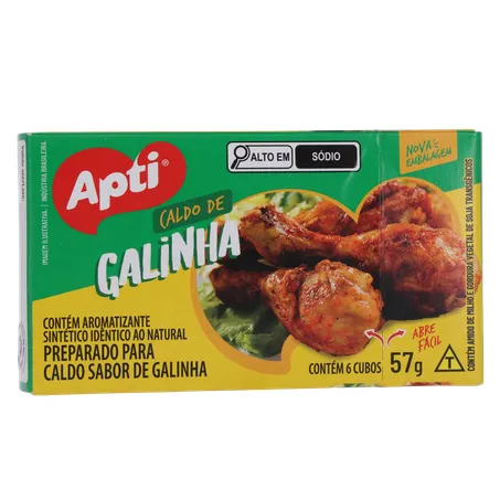 Caldo em Cubos Apti Galinha Caixa com 6un - 57gr 360-35