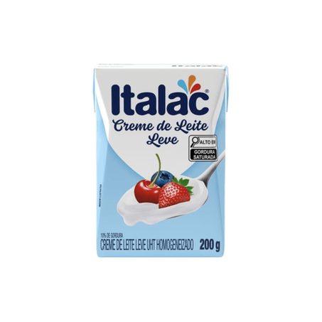 Creme de Leite Leve Italac 10% 200g