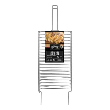 Grelha Grilazer Aco Inox 22x38cm Pao De Alho