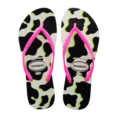 SAND HAV SLIM ANIMALS BRANCO/ROSA FLUX 35/36