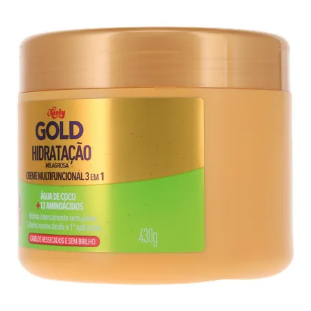 Creme de Tratamento Niely Gold Água de Coco 430g 360-4