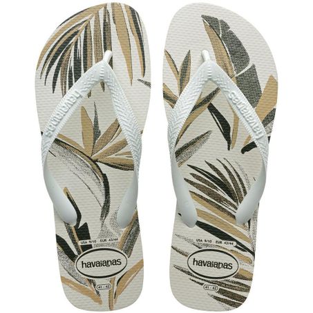 Sandalia havaianas aloha branco/branco