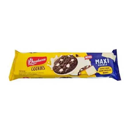 Biscoito bauducco cookies maxi chocolate branco 96g