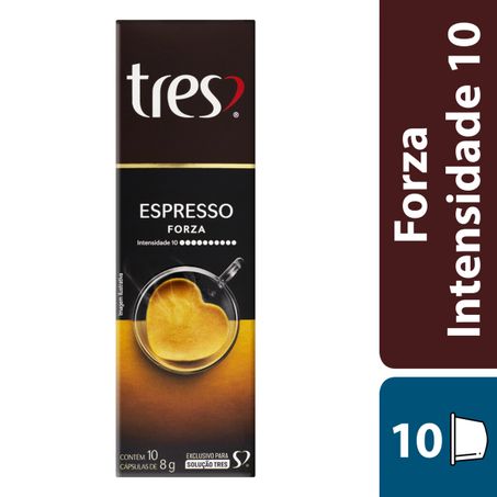 Café em Cápsula Torrado e Moído Espresso Forza Tres