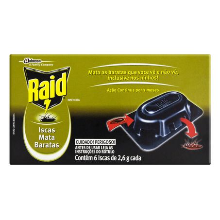 INSETICIDA ISCA MATA BARATAS RAID
