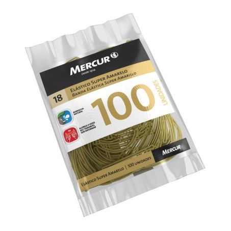 Elastico mercur super amarelo c/100