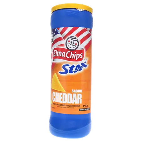 SALGADINHO E CHIPS STAX CHEDDAR 156G 360-2
