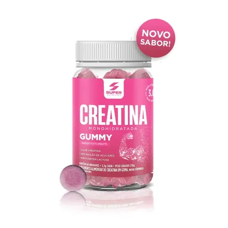 SUPERGUMMY CREATINA TUTTI FRUTTI 60 GUMMIES - DESINCHÁ