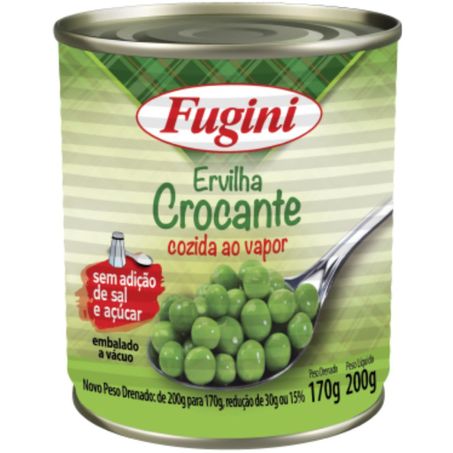 Ervilha crocante 170g lata fugini