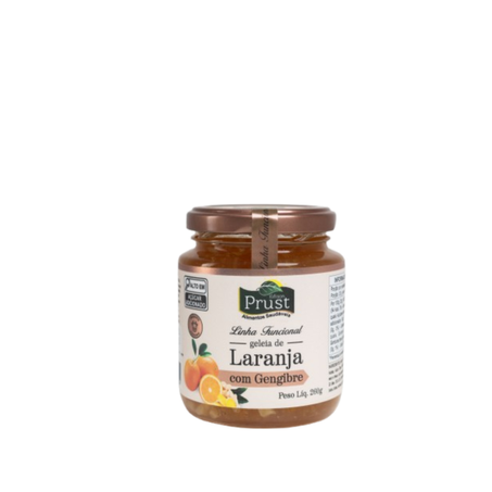 GELEIA PRUST FUNCIONAL LARANJA COM GENGIBRE VIDRO 260G