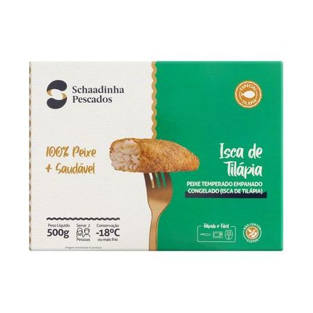 ISCA DE TILAPIA TEMP EMPANADA SCHAADINHA 400G