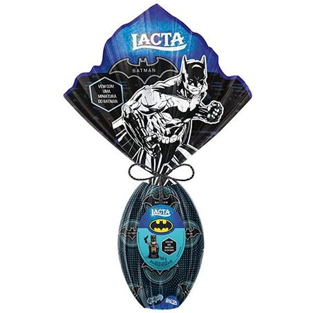 Ovo pascoa lacta infantil batman 166g