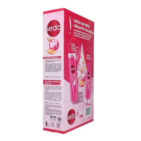 Kit Shampoo + Condicionador Seda Ceramidas Caixa com 2un - 650ml 360-12