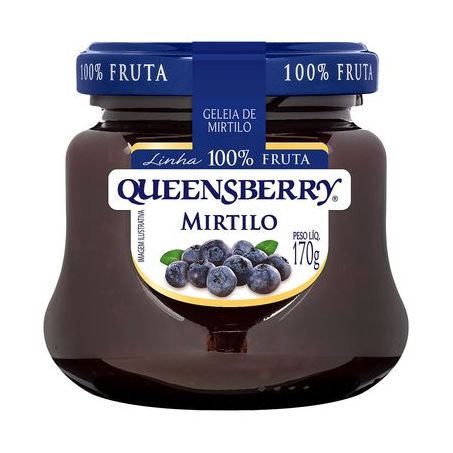 GELEIA 100% FRUTA QUEENSBERRY 170G MIRTILO
