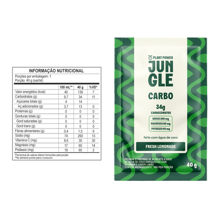 CARBO EM PÓ LIMONADA 40G - JUNGLE