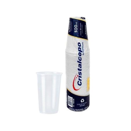 Copo descartavel cristalcopo 500ml