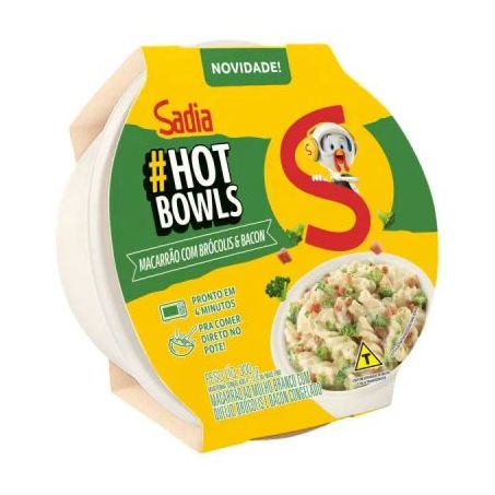 MAC N CHEESE HOT BOWLS SADIA 300G MOL BCO BROCBACON