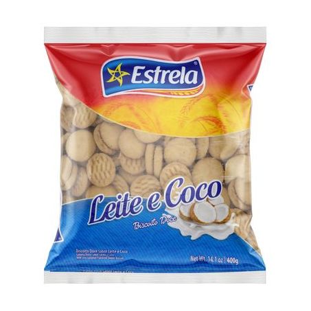 BISC.ESTRELA LEITE E COCO 400G