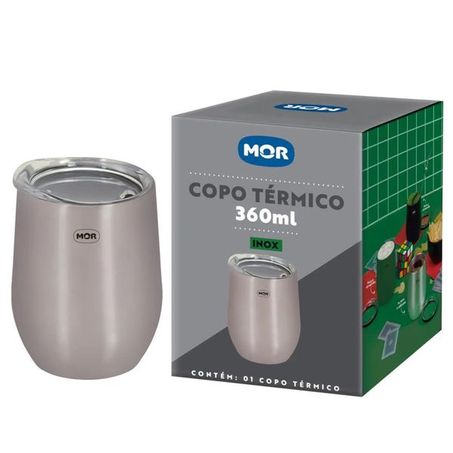 Copo térmico inox mor 360ml