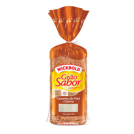 Pão Wickbold Castanha Pará e Quinoa 400G