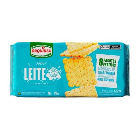 Biscoito orquidea 320g leite
