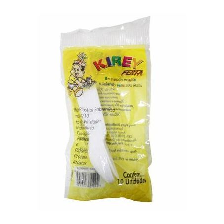 Colher Kirey Sobremesa Branca 10un