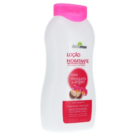 Loção hidratante denomax rosa mosqueta argan 470g 360-33