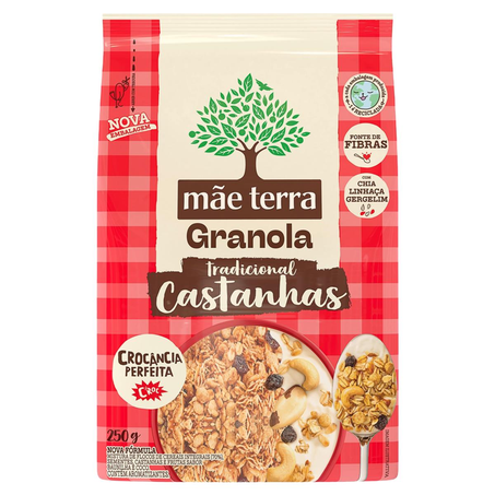 Granola Mãe Terra 250g - Tradicional - Castanhas e Mel