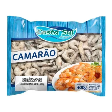 Costa Sul Camarão Cinza 60/90 400G Congelado