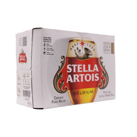 Cerveja stella artois 350ml c/8 und 360-54