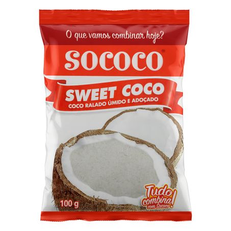 COCO RALADO ÚMIDO ADOÇADO SOCOCO SWEET COCO