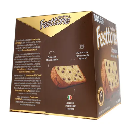 Panettone Festtone Premium Chocolate Belga 400g 360-29