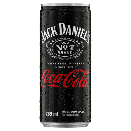 Bebida Mista Alcoólica Coca-Cola Old No. 7 Jack Daniels Lata 269ml