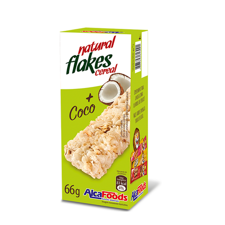 BARRA CEREAL ALCA FOODS COM COCO 66G
