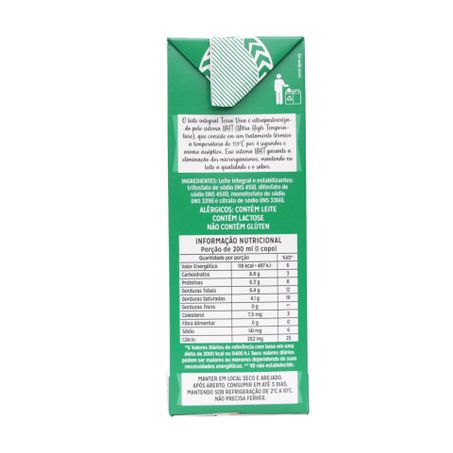 Leite UHT Integral Terra Viva Caixa 1lt 360-15